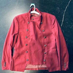 Burgundy/Maroon NWT Double Breasted Jacket Sz M.